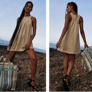 Free People Beat the Heat Tunic/Mini Dress in Salt Marsh